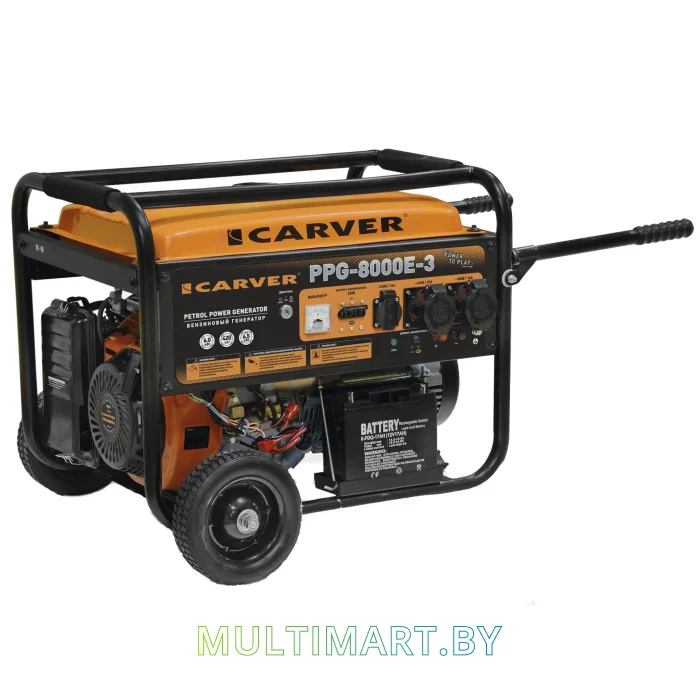 Бензиновый генератор Carver PPG-8000E-3